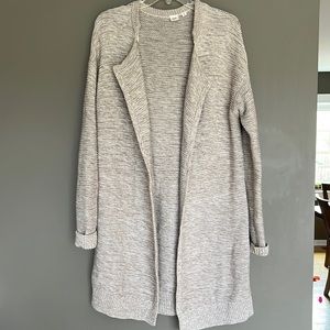 GAP long knit open cardigan XS